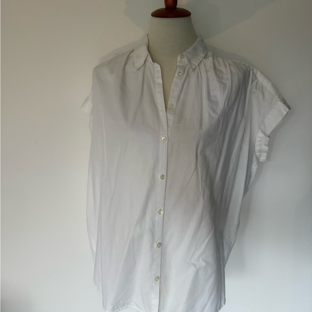 Madewell White Casual Button Down Shirt